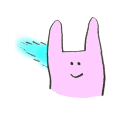 Rabbit's name is Miyazaki sticker #11697143