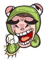 Strange frog sticker #11697321