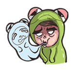 Strange frog sticker #11697322