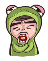 Strange frog sticker #11697323
