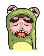 Strange frog sticker #11697325