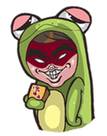 Strange frog sticker #11697326