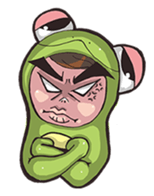 Strange frog sticker #11697328