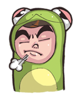 Strange frog sticker #11697329