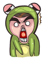 Strange frog sticker #11697330