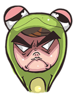 Strange frog sticker #11697332