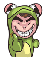 Strange frog sticker #11697333