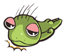 Strange frog sticker #11697334