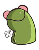 Strange frog sticker #11697335