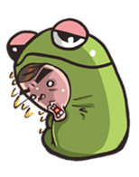Strange frog sticker #11697336