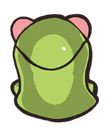 Strange frog sticker #11697338