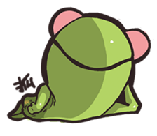 Strange frog sticker #11697339