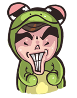 Strange frog sticker #11697340