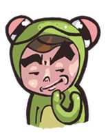 Strange frog sticker #11697344