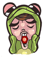 Strange frog sticker #11697347