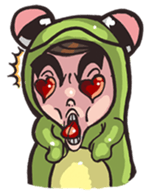 Strange frog sticker #11697348