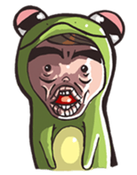 Strange frog sticker #11697351