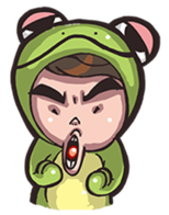 Strange frog sticker #11697352