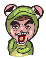 Strange frog sticker #11697354