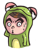 Strange frog sticker #11697356