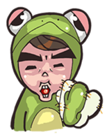 Strange frog sticker #11697357