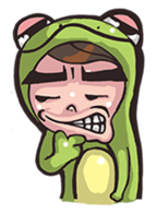 Strange frog sticker #11697358