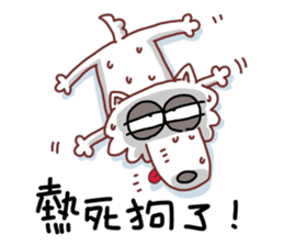 Japanese Spitz Here sticker #11697436