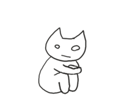 this white cat is surreal sticker #11697594