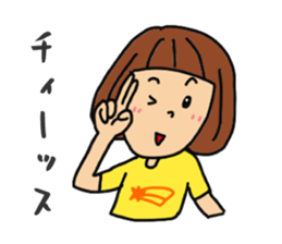 T-shirts girl sticker #11697721