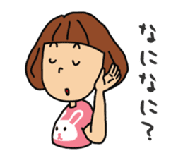 T-shirts girl sticker #11697723