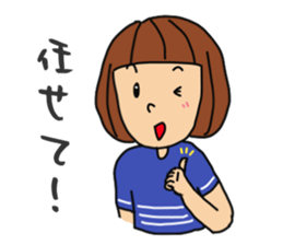 T-shirts girl sticker #11697725