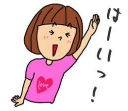 T-shirts girl sticker #11697728