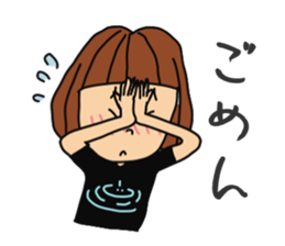 T-shirts girl sticker #11697730