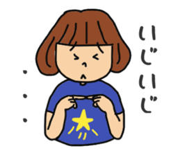 T-shirts girl sticker #11697731