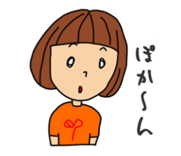 T-shirts girl sticker #11697732