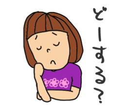 T-shirts girl sticker #11697736