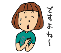 T-shirts girl sticker #11697737