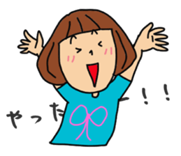 T-shirts girl sticker #11697743