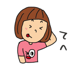 T-shirts girl sticker #11697745