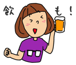 T-shirts girl sticker #11697750