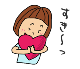 T-shirts girl sticker #11697751