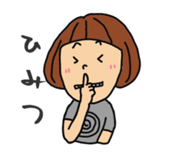 T-shirts girl sticker #11697752