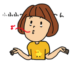 T-shirts girl sticker #11697755