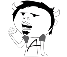 Tanduk Putih sticker #11698102