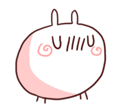 Fat Simley Rabbit sticker #11698124