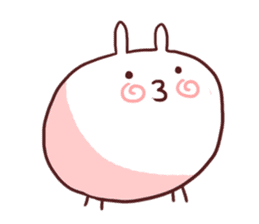 Fat Simley Rabbit sticker #11698152