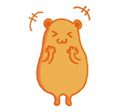 orange color creature sticker #11698321