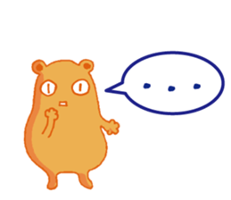 orange color creature sticker #11698335