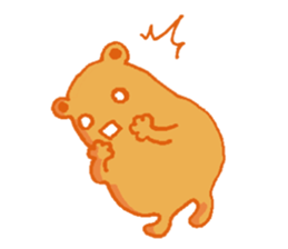 orange color creature sticker #11698345