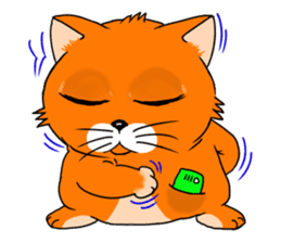 Fat cat tagosaku sticker #11698790
